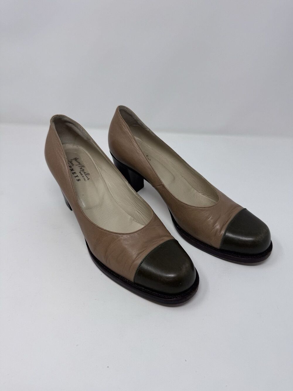 Henry Beguelin Barneys Brown Pumps Heels Made In Italy EUR 38.5 US 8-8.5